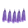 5Pcs Light Purple Tissue Paper Tassel