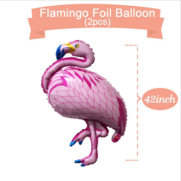Hawaiianisches Flamingo-Folienballon-Dekorationsset