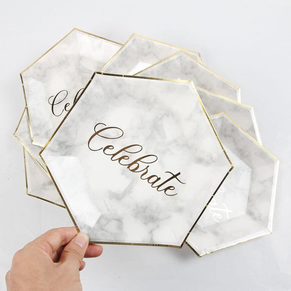 Celebrate luxury Paper Plate - Sunbeauty