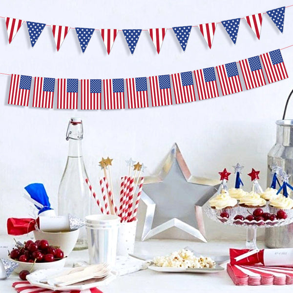 Independence Day Banner Flag Decoration Party Supplies