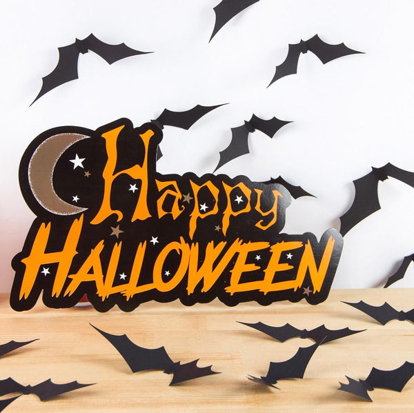 Halloween 3D Bat Wall Sticker(100Pcs) - Sunbeauty