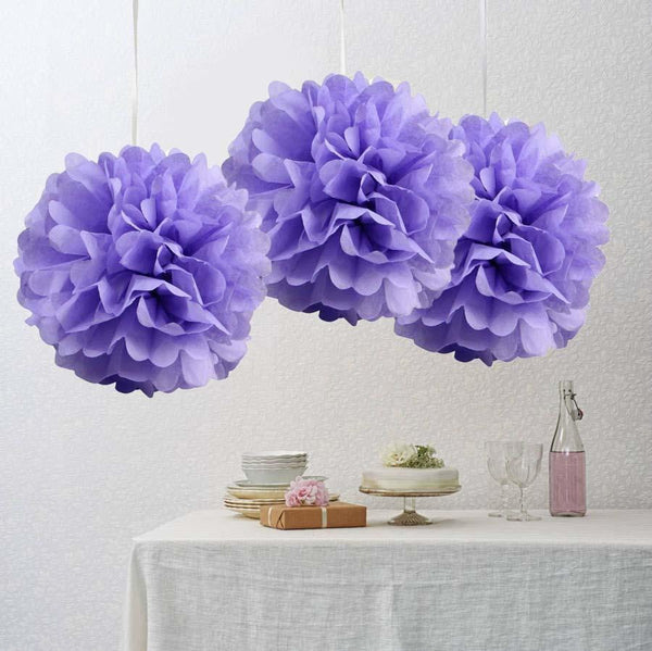 Lavender purple Paper Pompom - cnsunbeauty