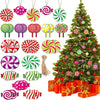 Christmas Tree Decorations Mint Wood Ornaments Christmas Party Cute Candy Shape Home Decorations