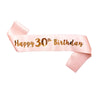5pcs Rose Gold Birthday Sash-FreeShipping