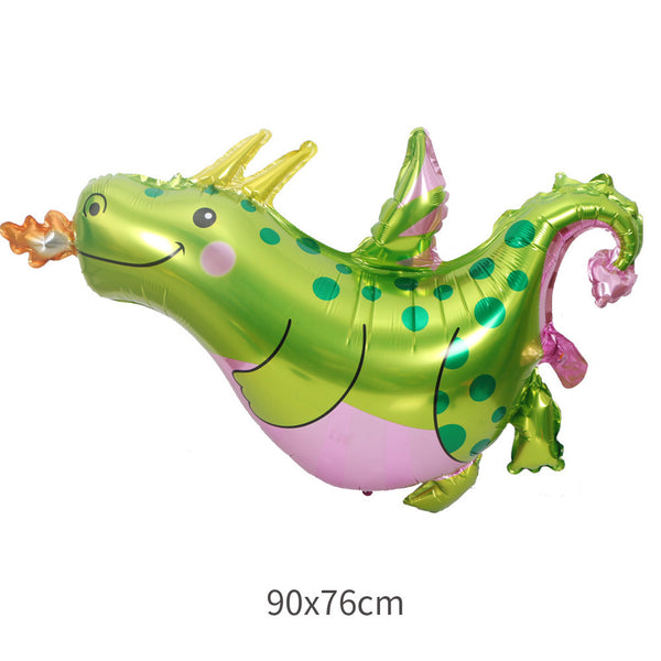 Cartoon Tier Tyrannosaurus Rex Dinosaurier Ballon Kindergeburtstag Waldparty Aluminiumfolienballon 