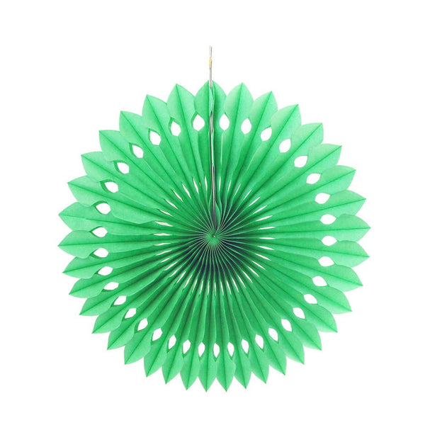 LightGreen Tissue Paper Fans/Pinwheel(Luo Fan) - cnsunbeauty