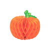 Pumpkin Shape Honeycomb Ball Decorations For Thanksgiving