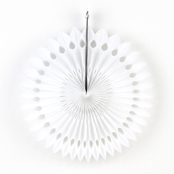 White Tissue Paper Fans/Pinwheel(Luo Fan) - cnsunbeauty