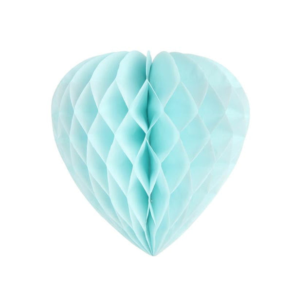 Light Blue Honeycomb Heart - cnsunbeauty