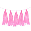 5Pcs Pink Tissue Paper Tassel - cnsunbeauty