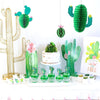Summer Cactus and Watermelon Honeycomb Decoration(3Pcs) - Sunbeauty